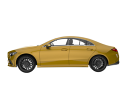 Modern car isolated on transparent background. 3d rendering - illustration png