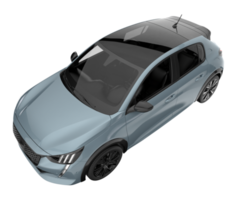 Modern car isolated on transparent background. 3d rendering - illustration png