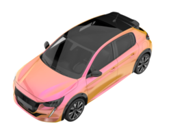 Modern car isolated on transparent background. 3d rendering - illustration png