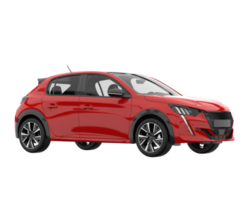 Modern car isolated on transparent background. 3d rendering - illustration png