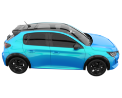Modern car isolated on transparent background. 3d rendering - illustration png