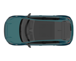 carro moderno isolado em fundo transparente. renderização 3D - ilustração png