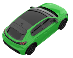 Modern car isolated on transparent background. 3d rendering - illustration png
