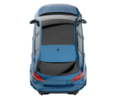 Modern car isolated on transparent background. 3d rendering - illustration png