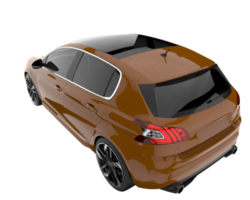 Modern car isolated on transparent background. 3d rendering - illustration png