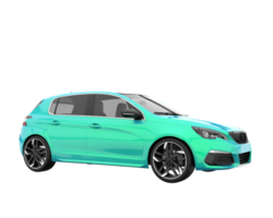 Modern car isolated on transparent background. 3d rendering - illustration png