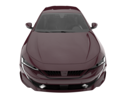 Modern car isolated on transparent background. 3d rendering - illustration png