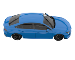 Modern car isolated on transparent background. 3d rendering - illustration png