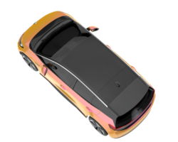 Modern car isolated on transparent background. 3d rendering - illustration png