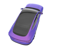 Modern car isolated on transparent background. 3d rendering - illustration png