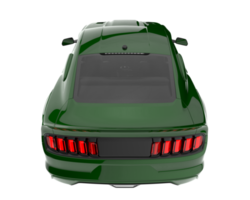 voiture de muscle isolée sur fond transparent. rendu 3d - illustration png