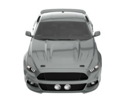 voiture de muscle isolée sur fond transparent. rendu 3d - illustration png