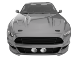 Muscle car isolated on transparent background. 3d rendering - illustration png