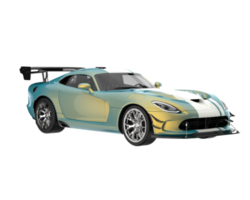 Muscle car isolated on transparent background. 3d rendering - illustration png