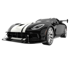 Muscle car isolated on transparent background. 3d rendering - illustration png