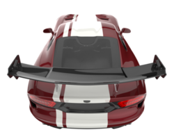 muscle car isolado em fundo transparente. renderização 3D - ilustração png