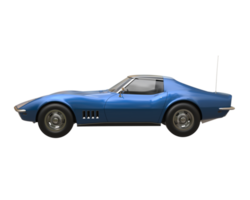 voiture de muscle isolée sur fond transparent. rendu 3d - illustration png