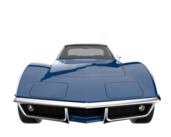 Muscle car isolated on transparent background. 3d rendering - illustration png