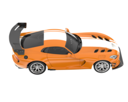 coche muscular aislado sobre fondo transparente. Representación 3d - ilustración png