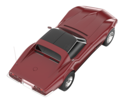 muscle car isolado em fundo transparente. renderização 3D - ilustração png