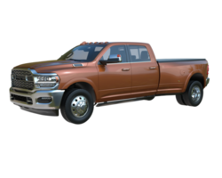 Pickup truck isolated on transparent background. 3d rendering - illustration png