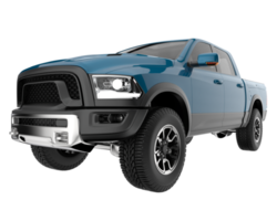 Pickup truck isolated on transparent background. 3d rendering - illustration png