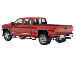 Pickup truck isolated on transparent background. 3d rendering - illustration png