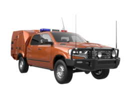 Pickup truck isolated on transparent background. 3d rendering - illustration png