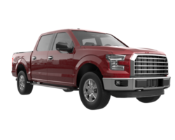 Pickup truck isolated on transparent background. 3d rendering - illustration png