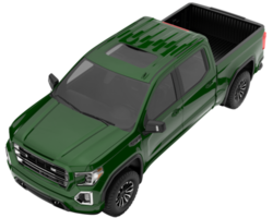 Pickup truck isolated on transparent background. 3d rendering - illustration png