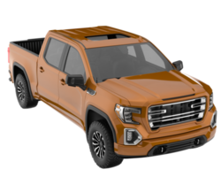 Pickup truck isolated on transparent background. 3d rendering - illustration png