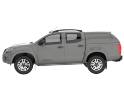 Pickup truck isolated on transparent background. 3d rendering - illustration png