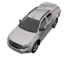 Pickup truck isolated on transparent background. 3d rendering - illustration png