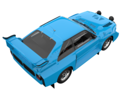 voiture de course isolée sur fond transparent. rendu 3d - illustration png