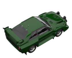 carro de corrida isolado em fundo transparente. renderização 3D - ilustração png