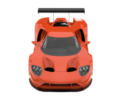 voiture de course isolée sur fond transparent. rendu 3d - illustration png