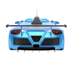 voiture de course isolée sur fond transparent. rendu 3d - illustration png