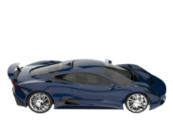 voiture de course isolée sur fond transparent. rendu 3d - illustration png