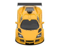 voiture de course isolée sur fond transparent. rendu 3d - illustration png