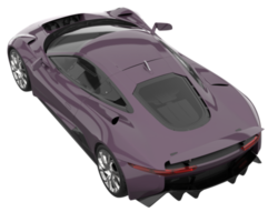 carro de corrida isolado em fundo transparente. renderização 3D - ilustração png