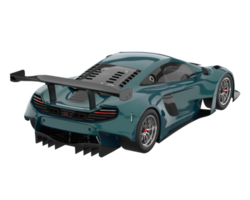 carro de corrida isolado em fundo transparente. renderização 3D - ilustração png