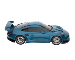 voiture de course isolée sur fond transparent. rendu 3d - illustration png