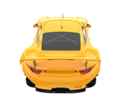 Race car isolated on transparent background. 3d rendering - illustration png
