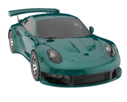 carro de corrida isolado em fundo transparente. renderização 3D - ilustração png