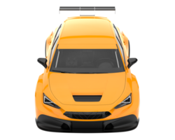 voiture de course isolée sur fond transparent. rendu 3d - illustration png