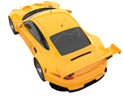 Race car isolated on transparent background. 3d rendering - illustration png