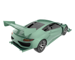 Race car isolated on transparent background. 3d rendering - illustration png