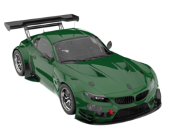 Race car isolated on transparent background. 3d rendering - illustration png