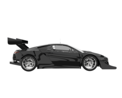 voiture de course isolée sur fond transparent. rendu 3d - illustration png