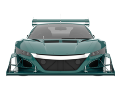 voiture de course isolée sur fond transparent. rendu 3d - illustration png